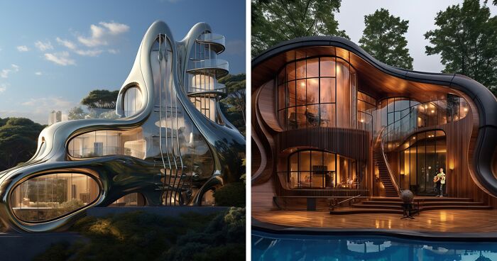 14 Homes That I Designed Inspired By The Characteristics Of Musical Instruments With The Help Of AI